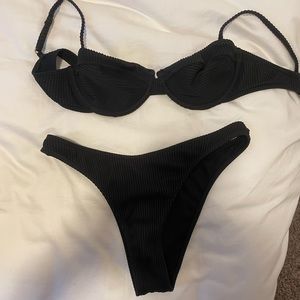 Hollister Black Bikini Set
